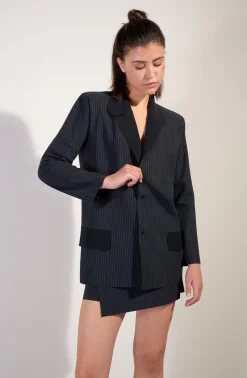Pain de Sucre Gilets*blake Noir Rayé