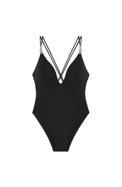 Pain de Sucre Poitrine Menue|Maillots Noirs*karli Noir