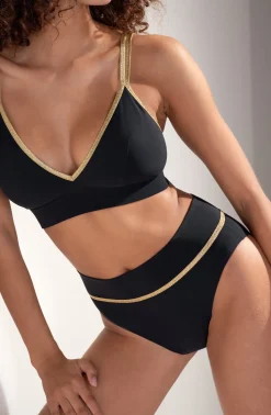 Pain de Sucre Maillots 2 Pièces|Poitrine Menue*singa Noir