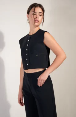 Pain de Sucre Gilets|Tops*tanhi Noir